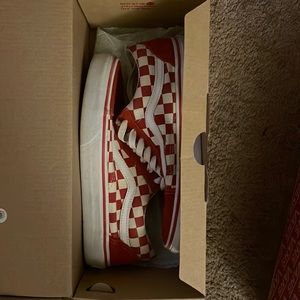 old skool checkerboard vans